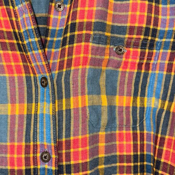 Toad & Co Women’s Re-Form Plaiditude Flannel Shirt Dress Size XS - Picture 6 of 15